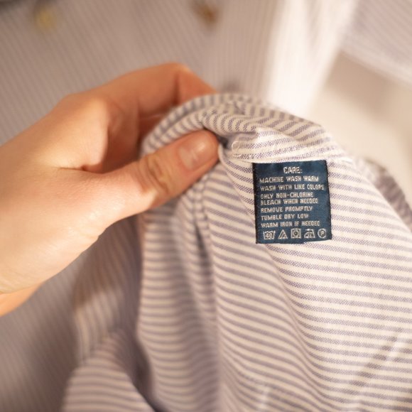 Ralph Lauren White and Purple Fitted Long Sleeve Button Down Shirt - Picture 6 of 11